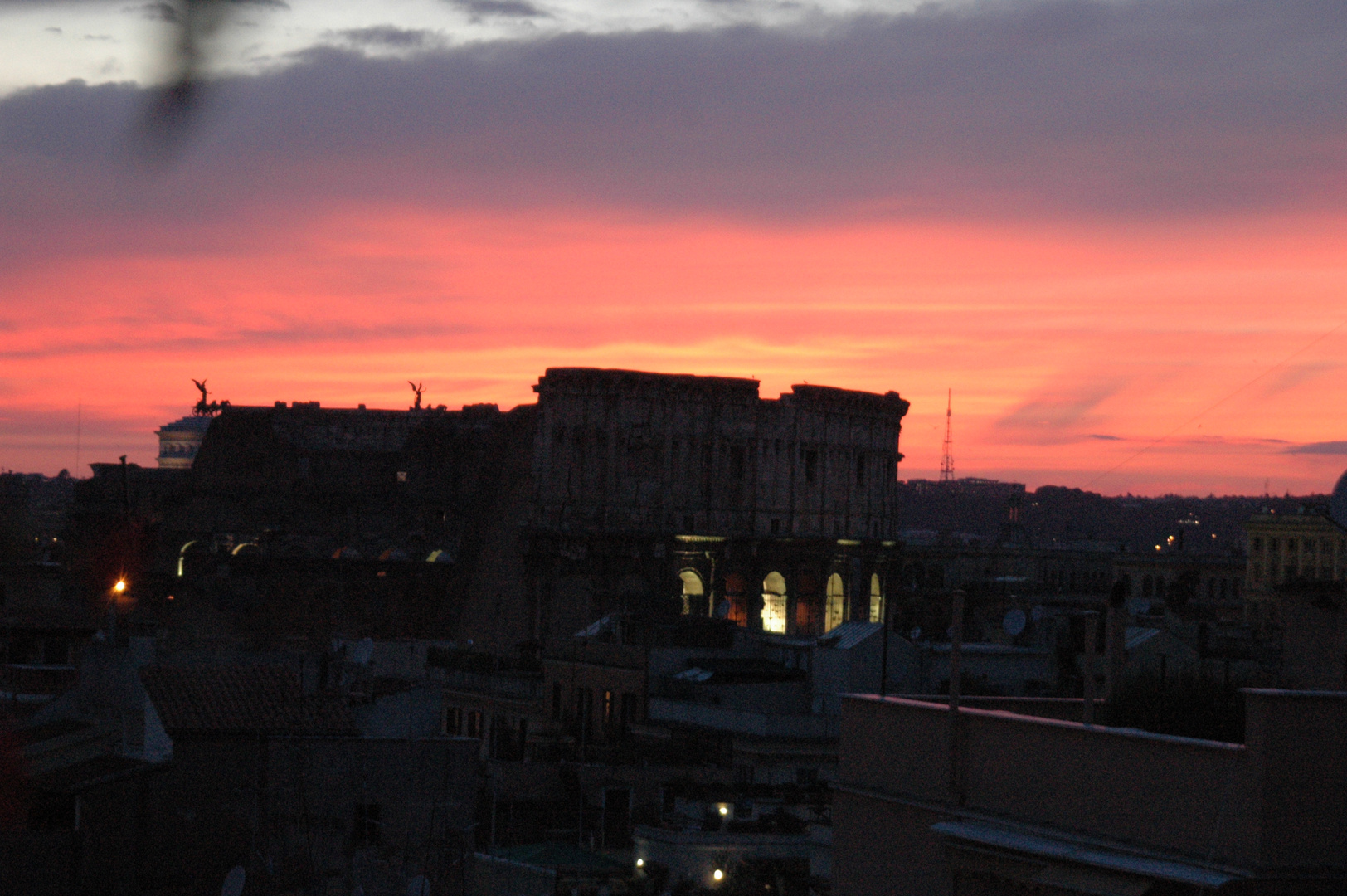 Das Kolosseum bei Sonnenuntergang