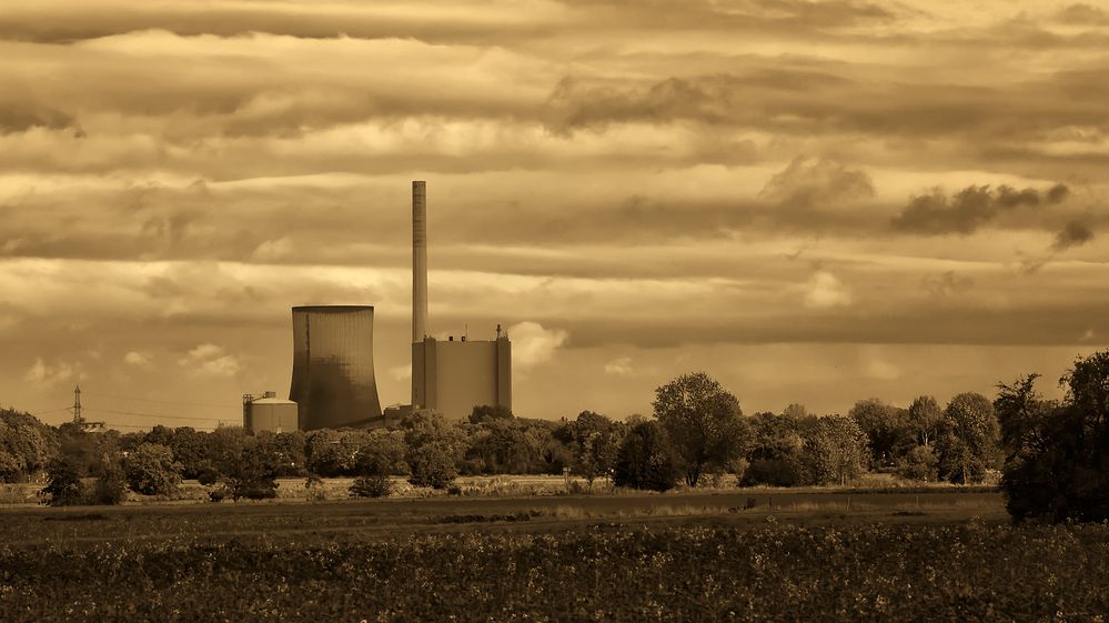 Das Kraftwerk Heyden in Lahde...