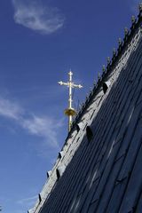 Das Kreuz auf der Ostspitze des Kölner Doms