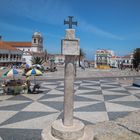 Das Kreuz des Christusordens im Wallfahrtsort Nazare Sitio