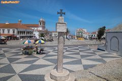 Das Kreuz des Christusordens im Wallfahrtsort Nazare Sitio