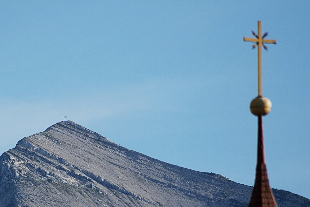 das Kreuz mit der Schärfentiefe