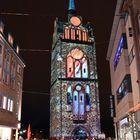 Das Kröpeliner Tor zur Lichtwoche 2020 in Rostock