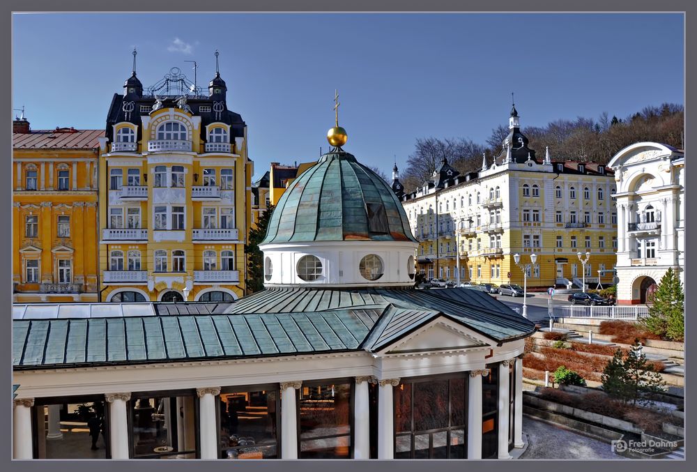 Das Kurviertel von Marienbad