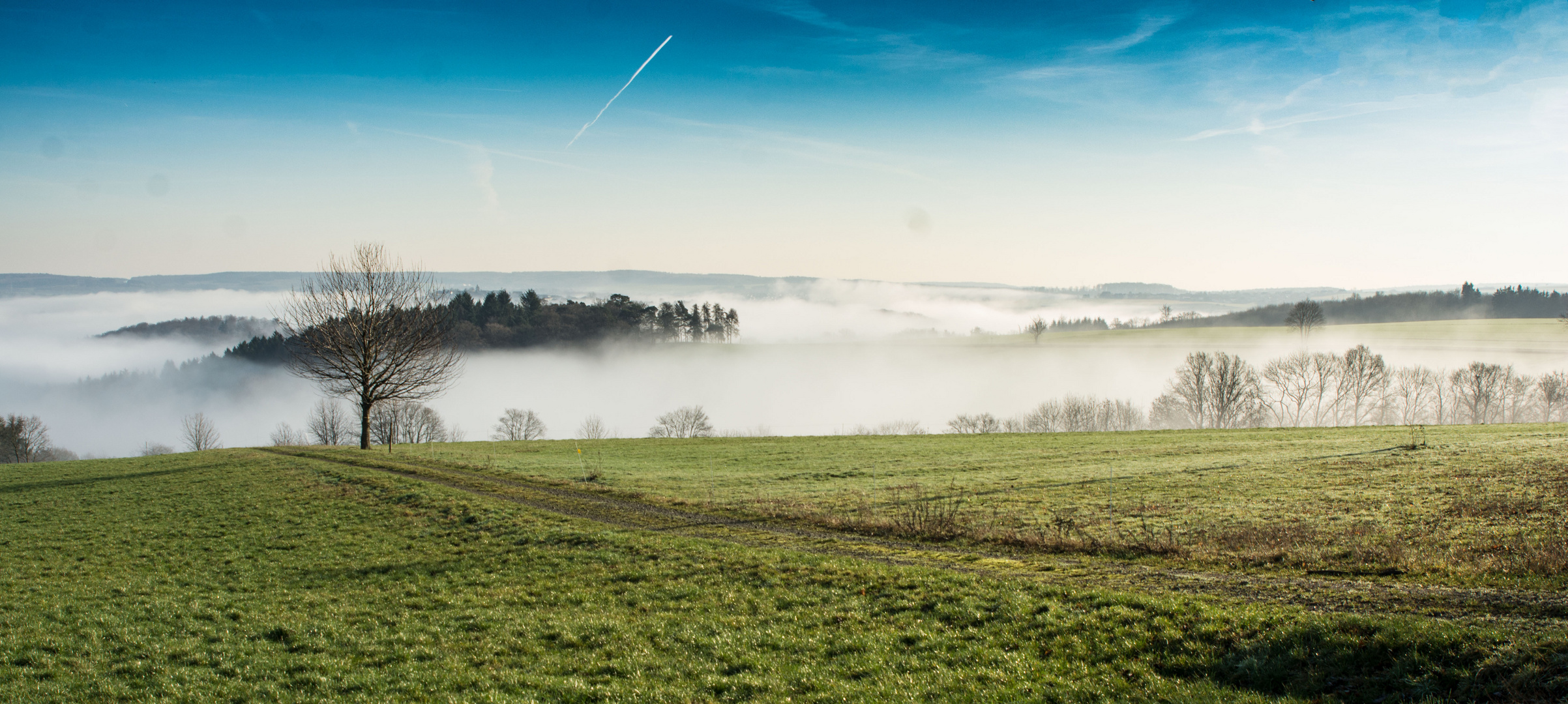 Das Lahntal bei Nebel