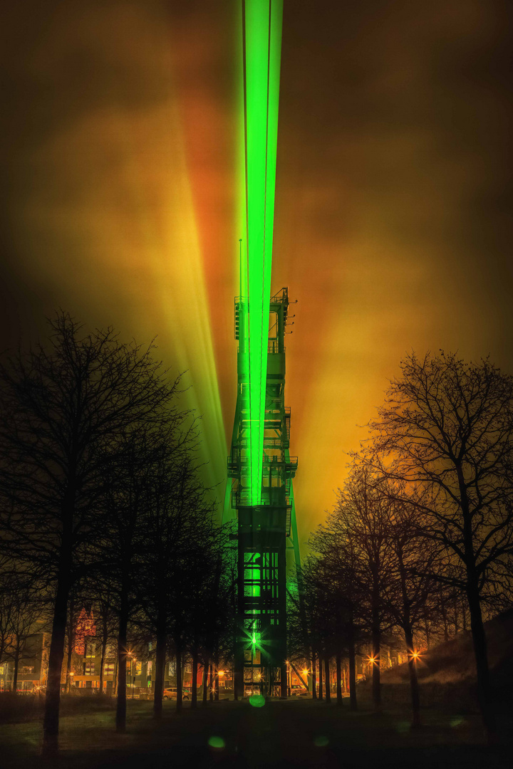 Das Laserlicht im Erinpark