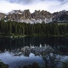 Das Latemargebirge am Karersee