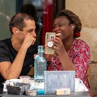 Das Leben in den Pariser Straßencafés