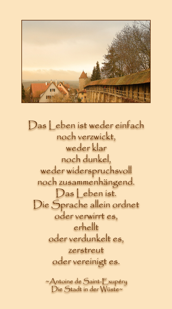 Das Leben ist....