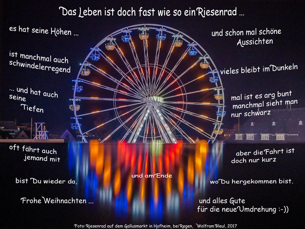 Das Leben ist ein Riesenrad Foto & Bild kunstfotografie & kultur