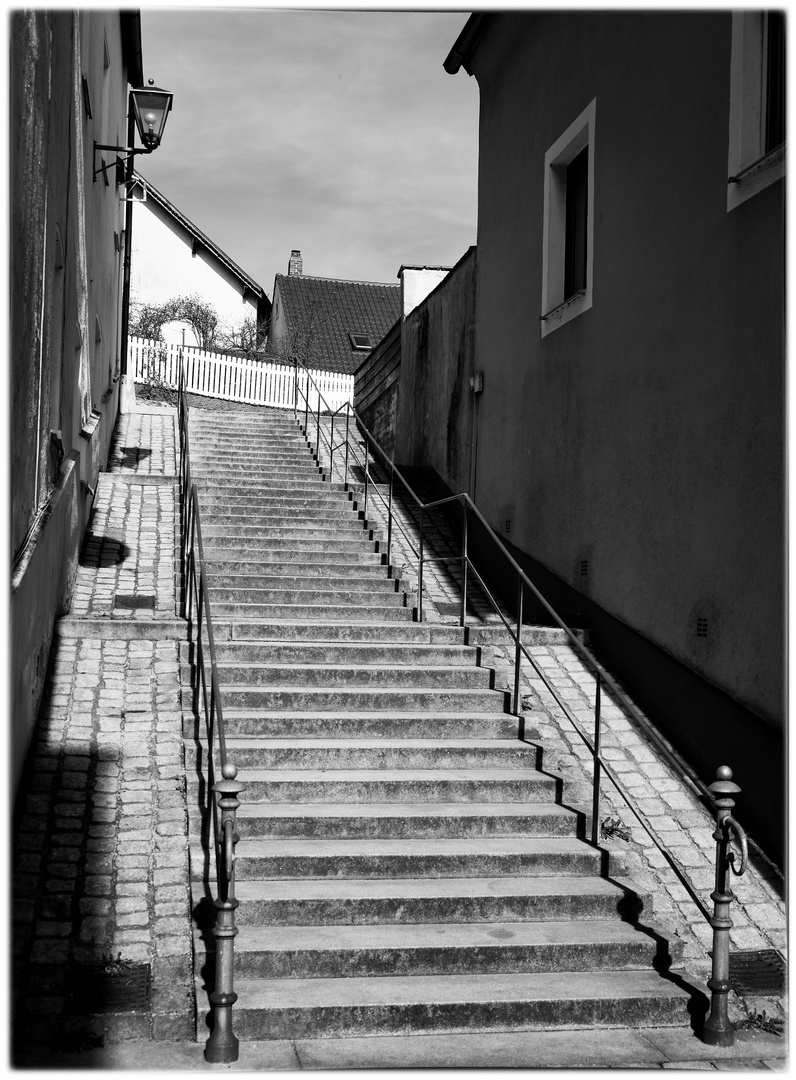 „Das Leben ist eine Treppe: Wir wissen nie, ob es mit uns aufwärts oder abwärts geht.“