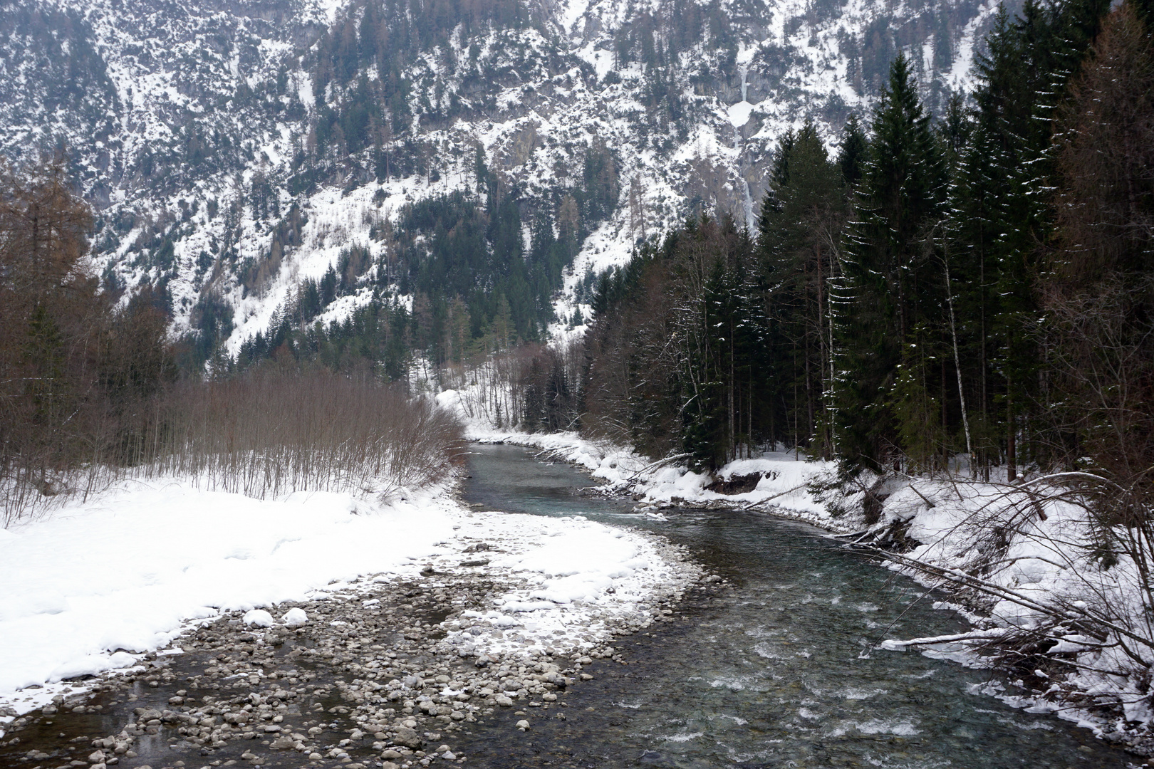 das Lechtal im Winter