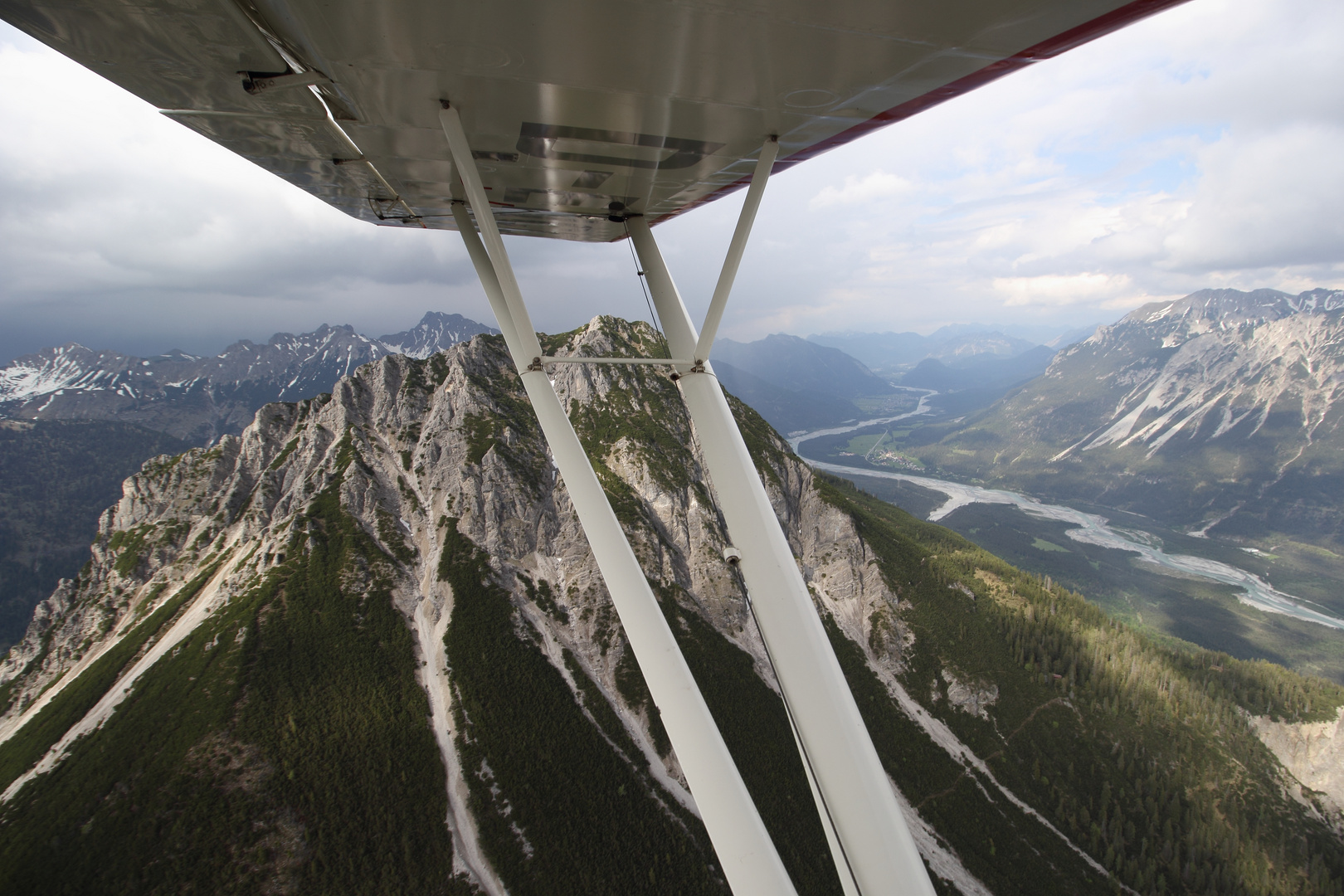 das Lechtal- Weißenbach - Forchach -  Stanzach - Piper Super Cub 18 5 2018