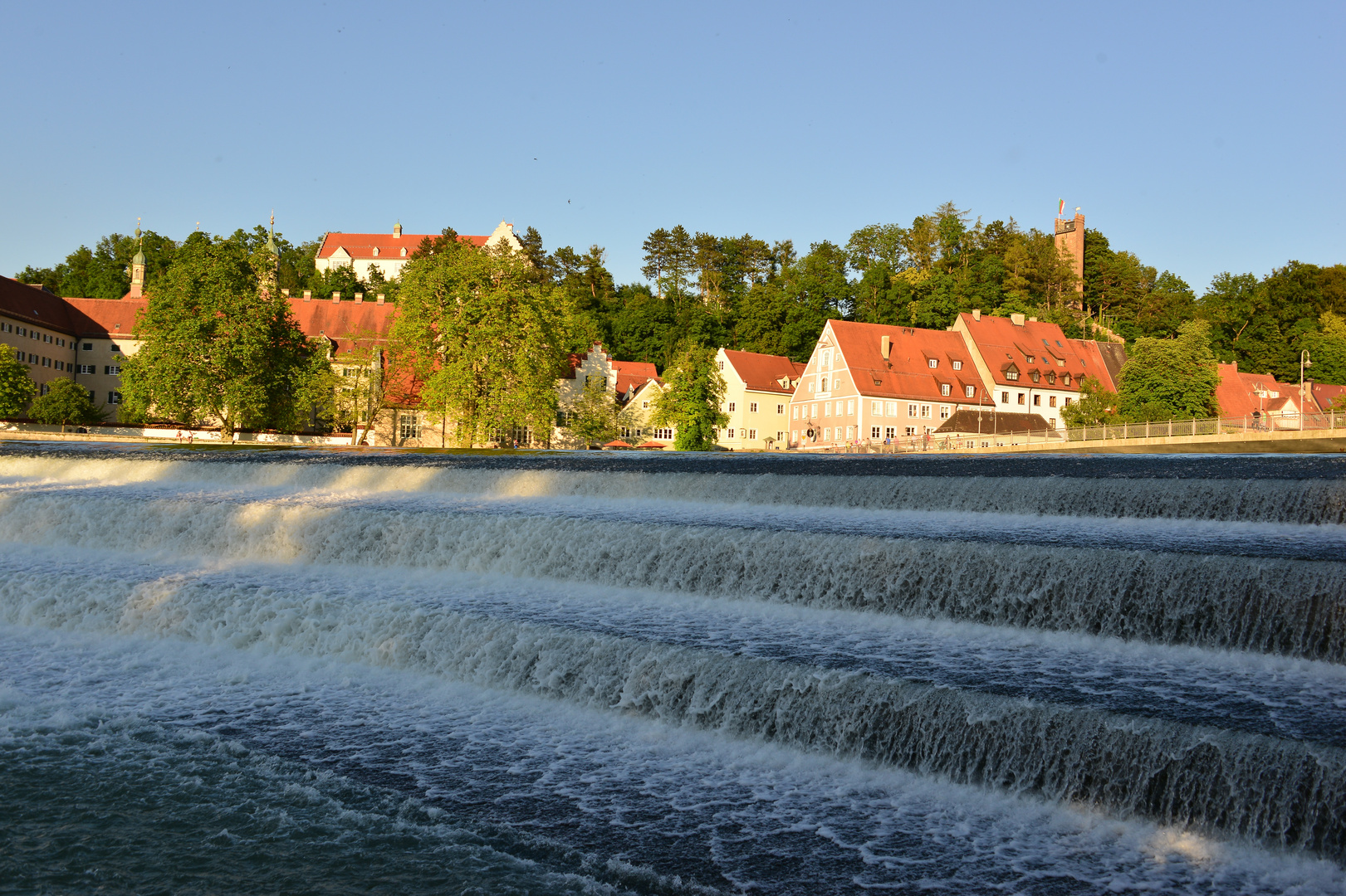 Das Lechwehr in Landsberg