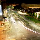 das Leipziger Gewandhaus bei Nacht