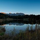 Das letzte Abendrot auf den Karwendelspitzen