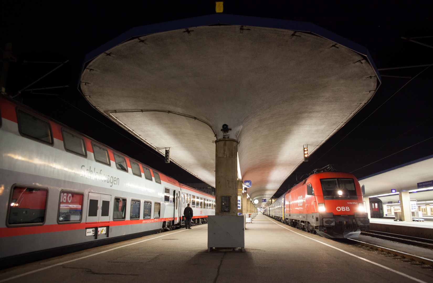 Das letzte alte Bahnsteigdach