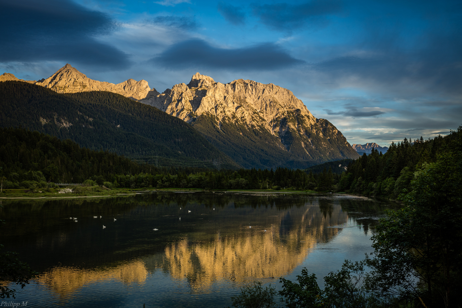 Das letzte doppelte Alpenglühen…