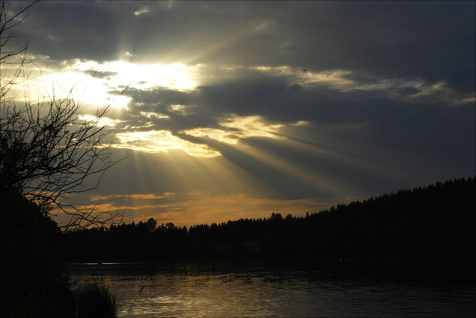 das letzte Licht am Abend