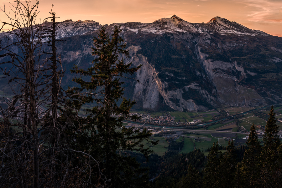 das letzte Licht am Calanda