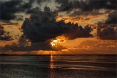 Das letzte Licht im Watt...