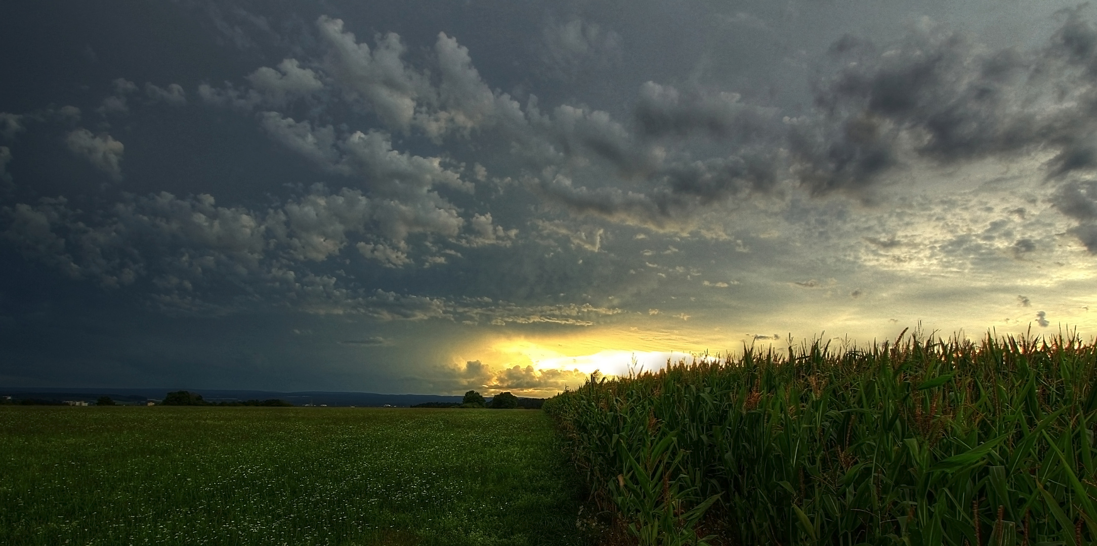 Das letzte Licht vor dem Gewitter