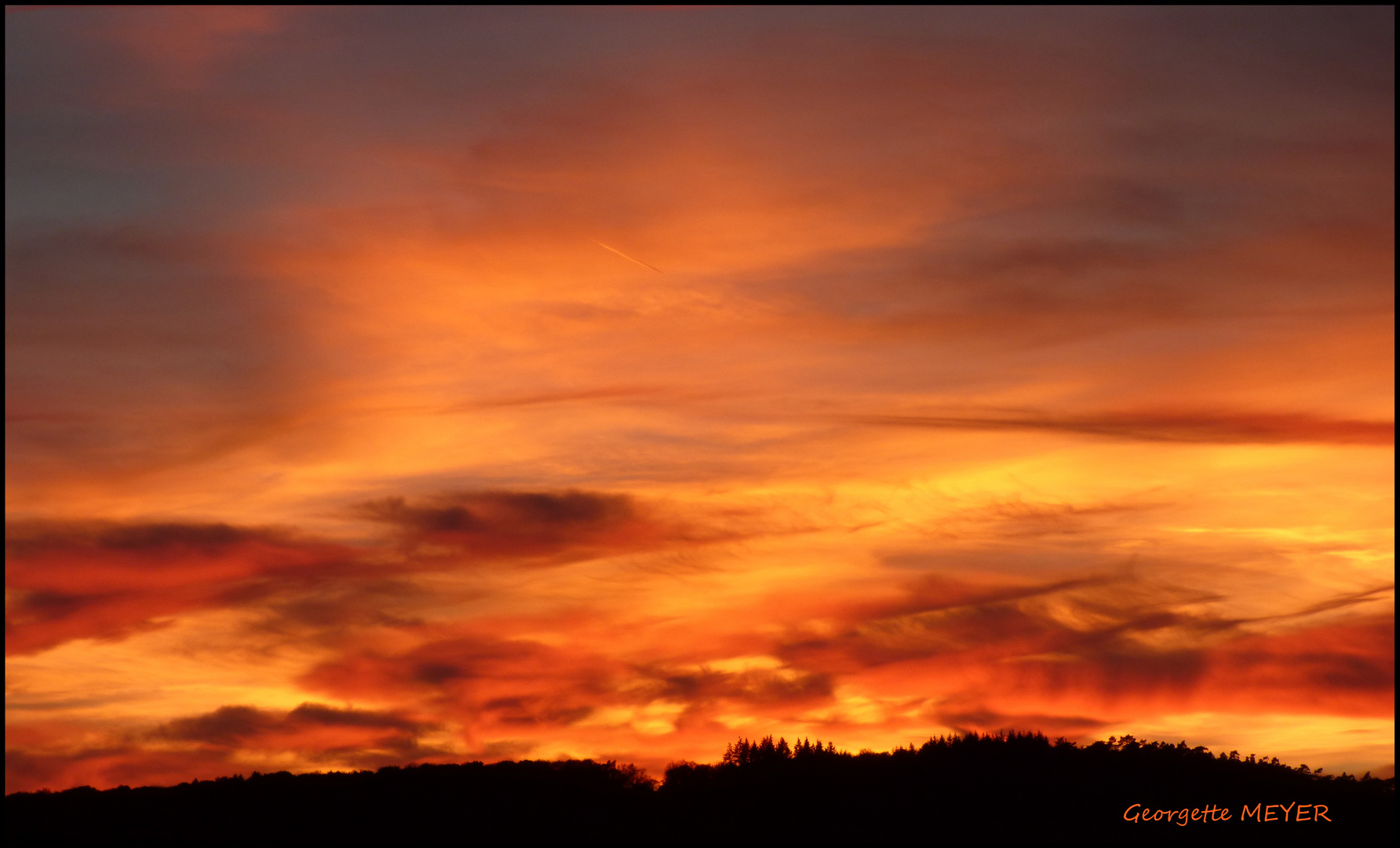 Das leuchtende Abendrot