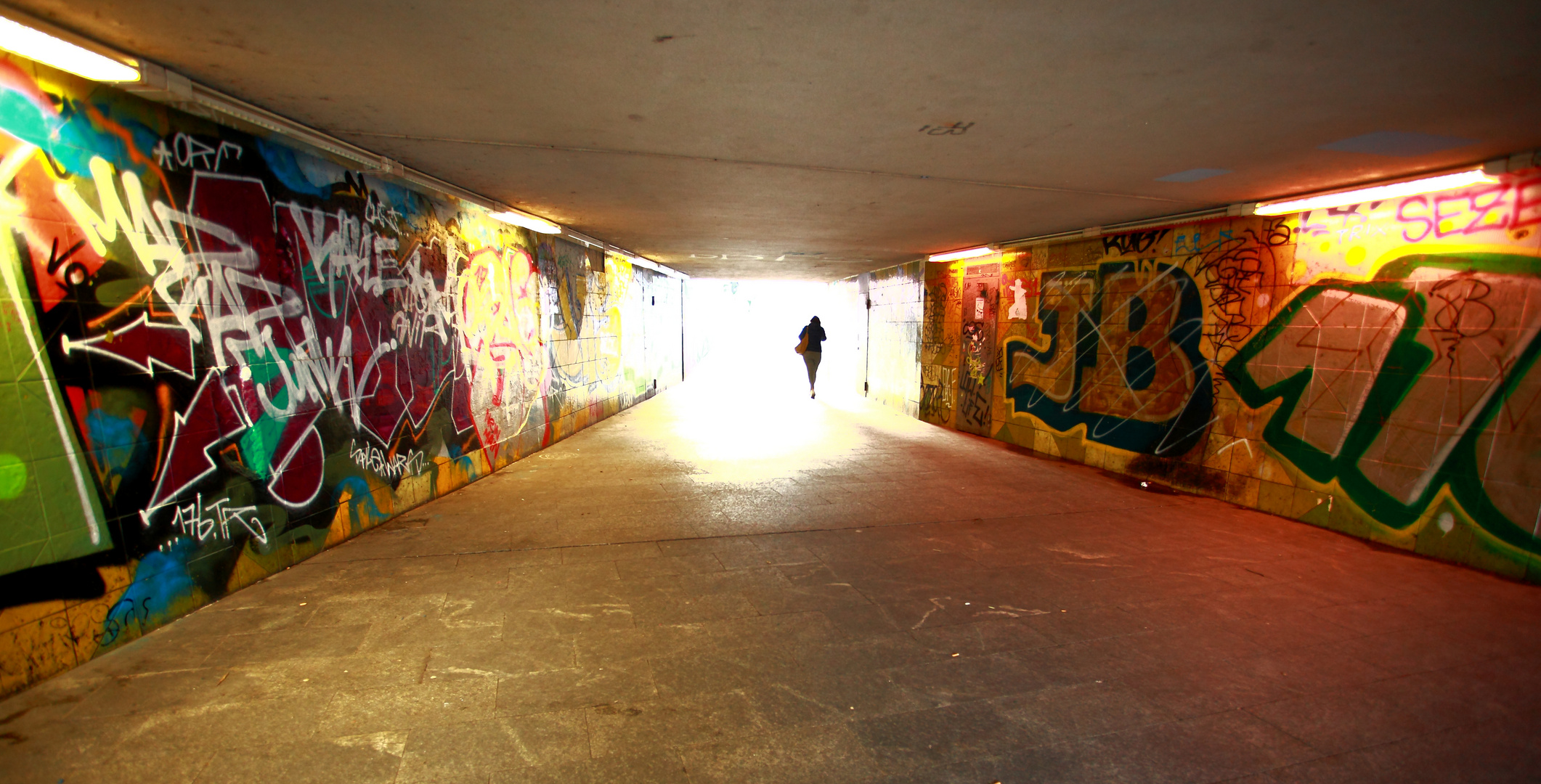 das Licht am Ende des Tunnels