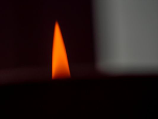 das Licht einer Kerze