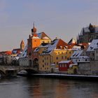 Das Licht in Regensburg mit Schnee