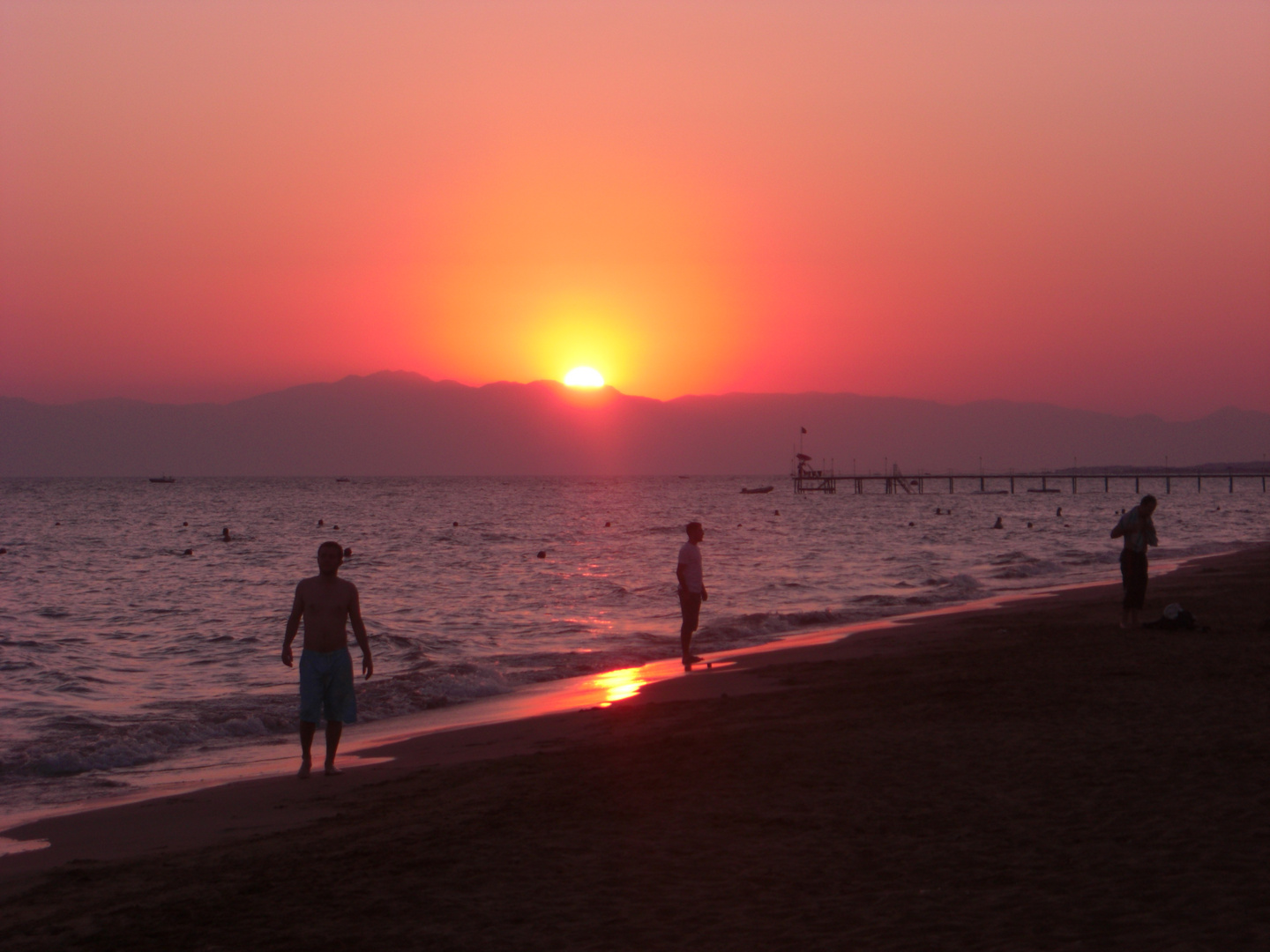 Das Licht verschwindet am Horizont