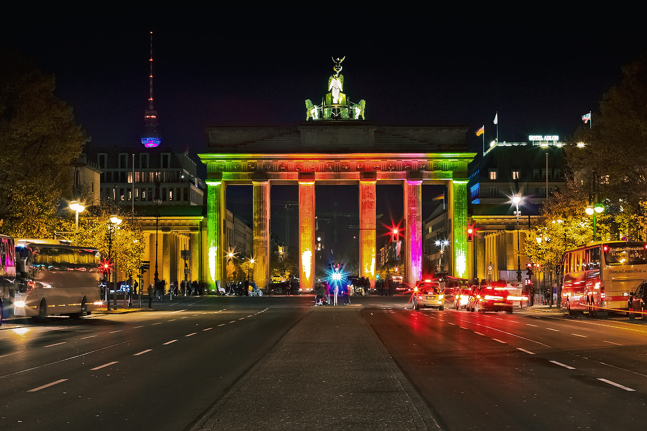 Das Lichterfest 2012 in Berlin. Brandenburger Tor