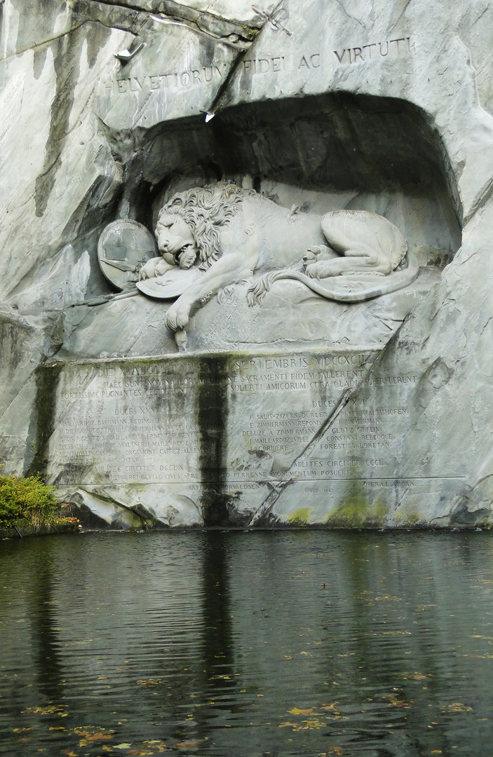 Das Löwendenkmal in Luzern