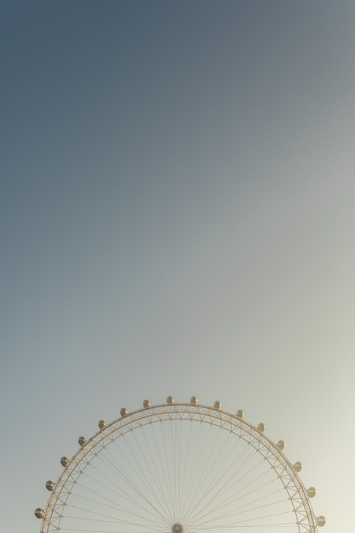 Das London Eye minimalistisch