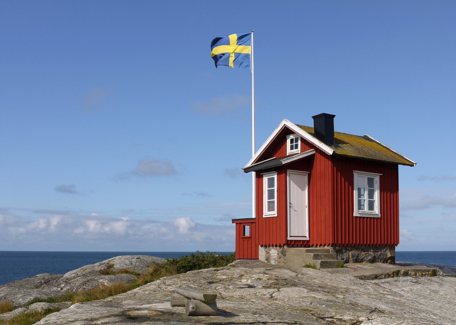 Das Lotsenhaus auf der kleinen Insel Vrångö an der schwedischen Westküste nahe Göteborg II