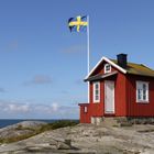 Das Lotsenhaus auf der kleinen Insel Vrångö an der schwedischen Westküste nahe Göteborg II