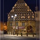 Das Lutherhaus in Eisenach bei Nacht