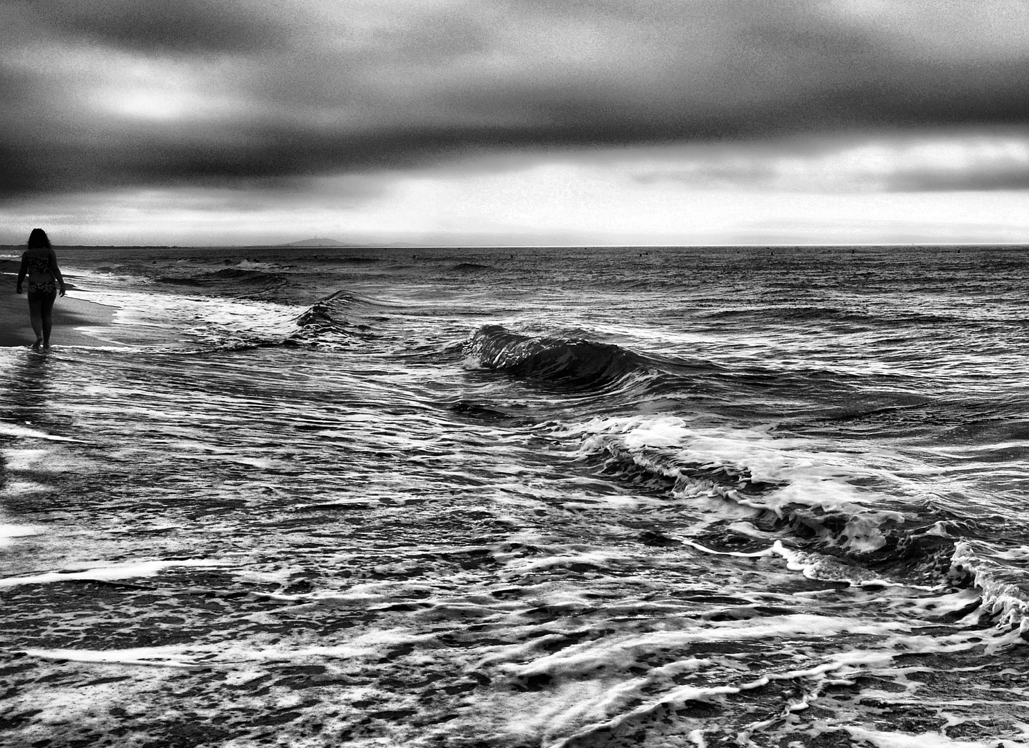 Das Mädchen und das Meer.