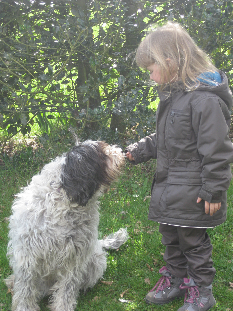 Das Mädchen und der Hund