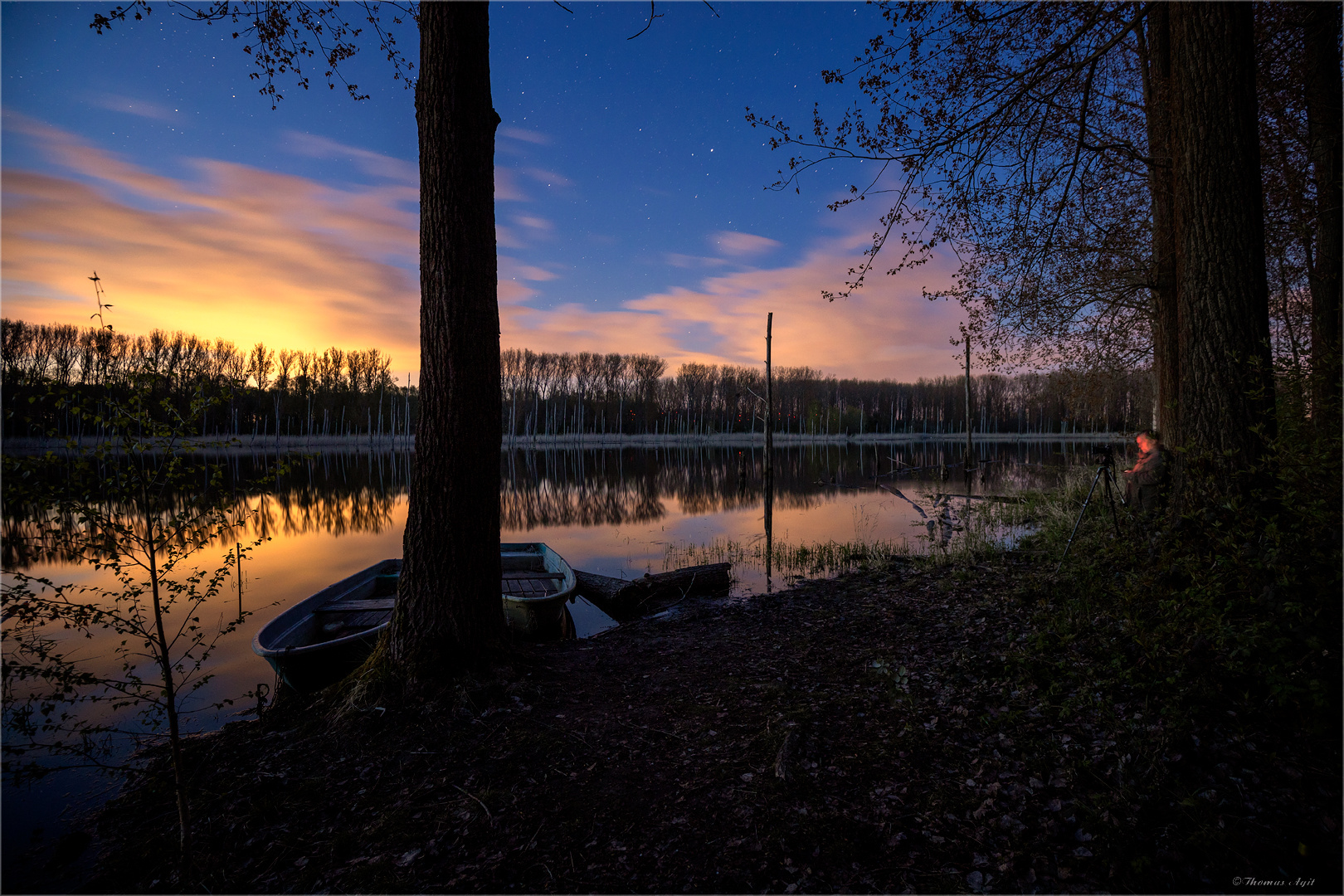 Das Magdeburger Leuchten über der Unseburger Westerwiese...