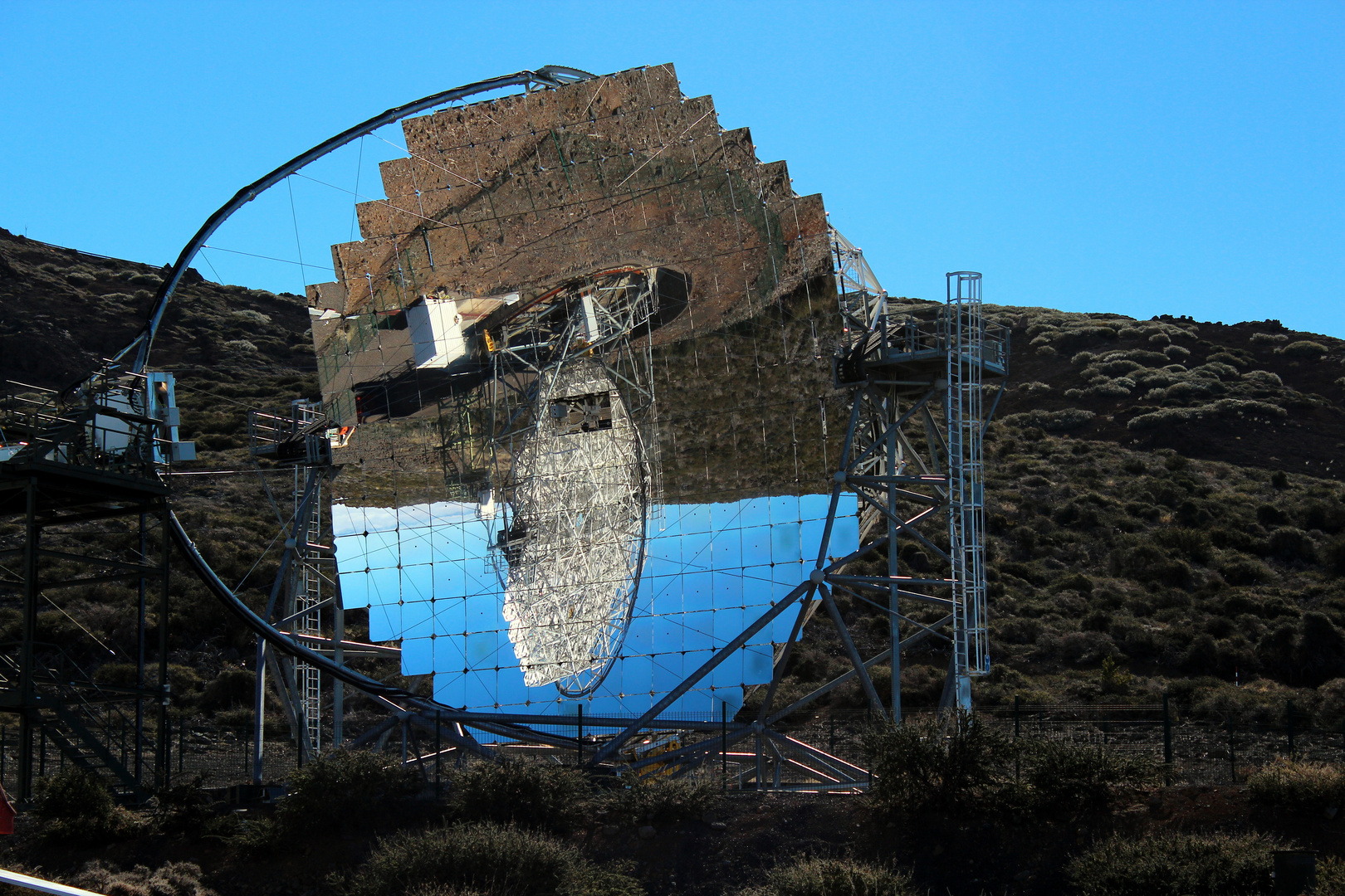 Das MAGIC I-Teleskop auf La Palma...