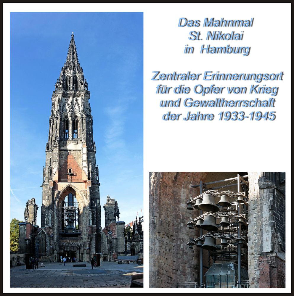 Das Mahnmal St. Nikolai in  Hamburg