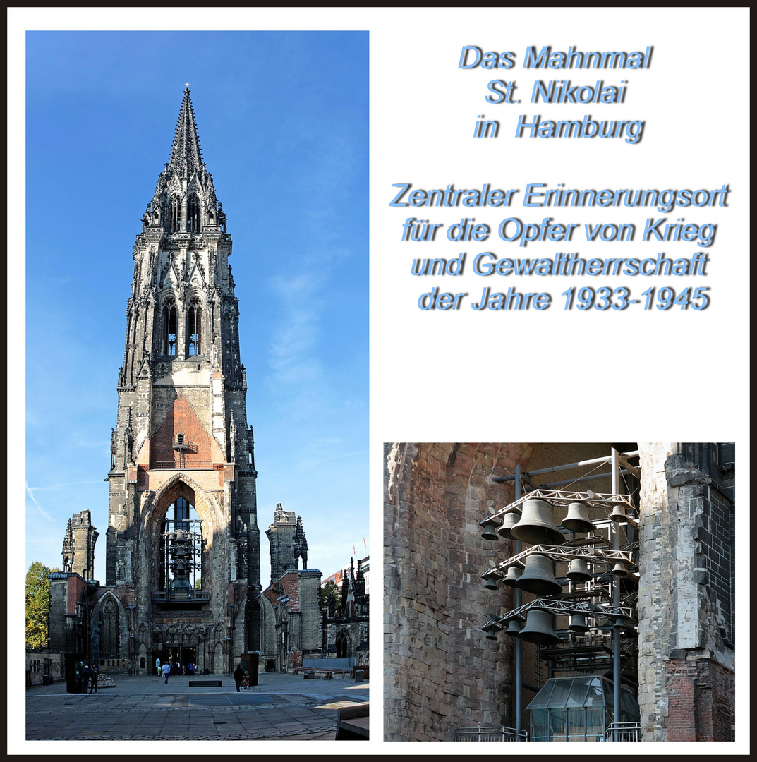 Das Mahnmal St. Nikolai in  Hamburg