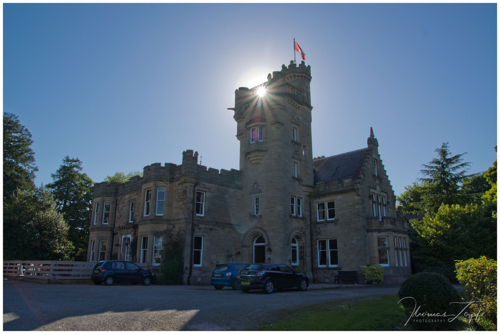 Das Mansfield Castle Hotel in Schottland nahe Inverness