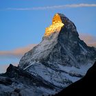 das Matterhorn im Morgenlicht