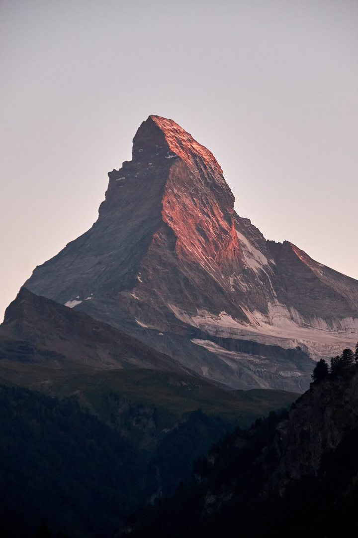 Das Matterhorn im Morgenlicht