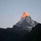 Das Matterhorn in den frühen Morgenstunden