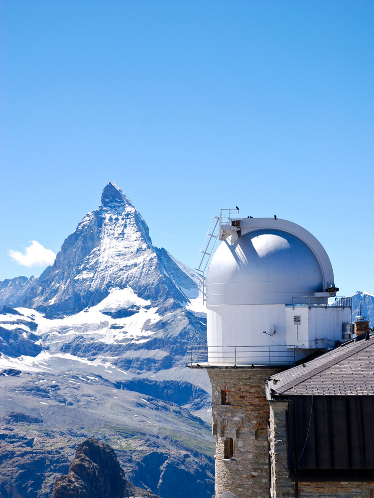 Das Matterhorn von einer Sternwarte aus