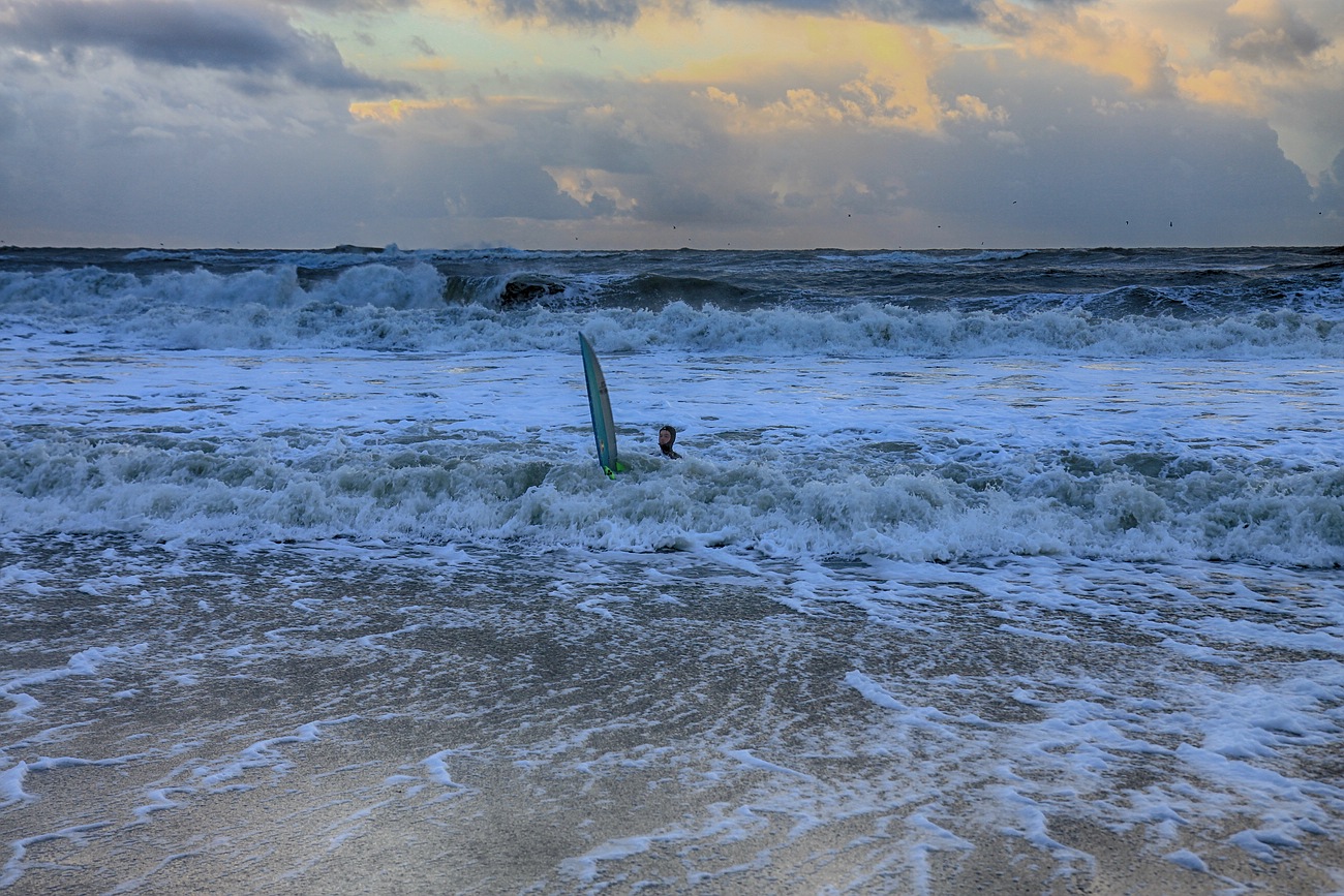 Das Meer nach einer sehr stürmischen Nacht