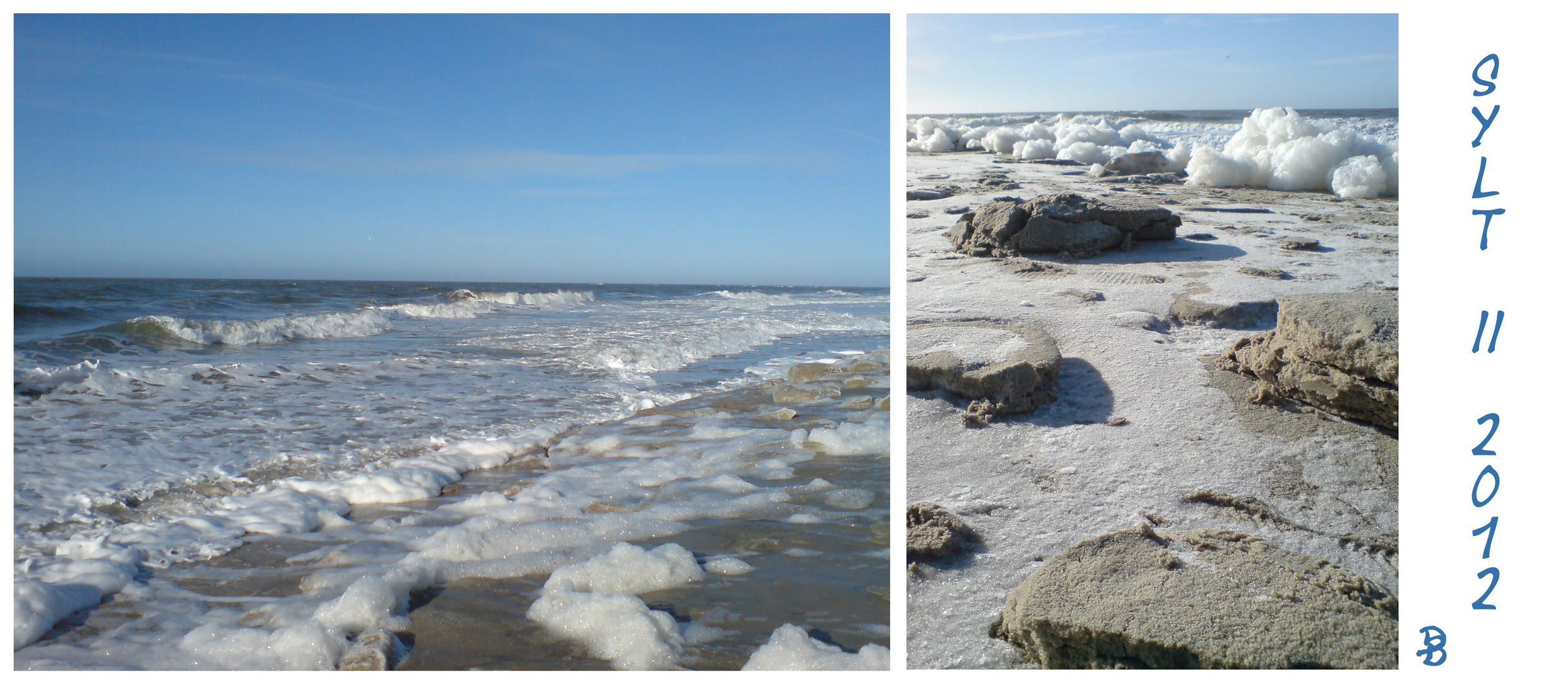 Das Meer schäumt